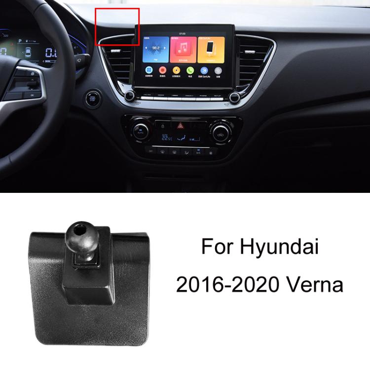 For Hyundai Left Driving Car Special Mobile Navigation Bracket Base, 04-11 Elantra, 06-13 Tussan, 08-10 CELESTA, 10-15 IX35, 10-16 Reina, 11-14 8 Generation Sonata, 11-16 CELESTA, 12-21 Elantra, 14-16 MISTRA, 15-18 Tussan, 15-19 IX25                   ...