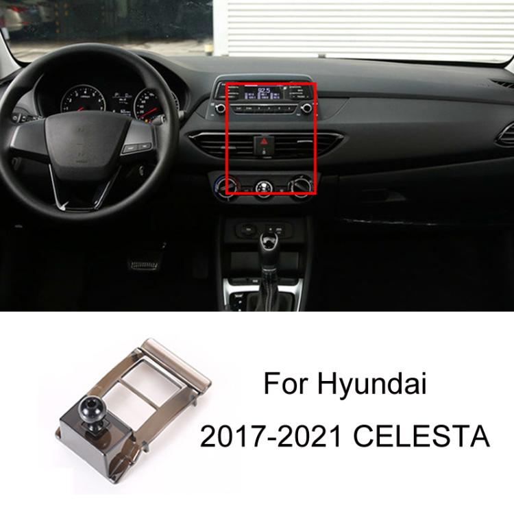 For Hyundai Left Driving Car Special Mobile Navigation Bracket Base, 04-11 Elantra, 06-13 Tussan, 08-10 CELESTA, 10-15 IX35, 10-16 Reina, 11-14 8 Generation Sonata, 11-16 CELESTA, 12-21 Elantra, 14-16 MISTRA, 15-18 Tussan, 15-19 IX25                   ...
