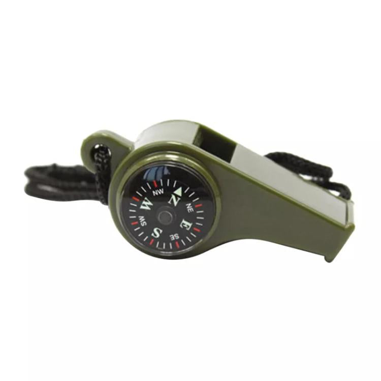 Outdoor Multi-Functional Three-In-One Lifesaving Compass Thermometer Whistle