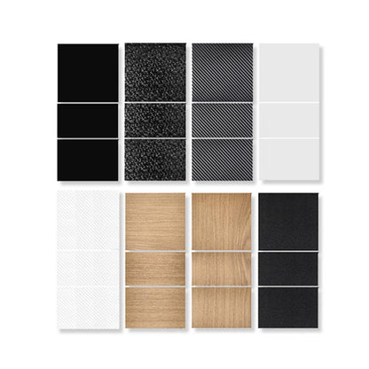 For Tesla 2024+ Model 3 Highland Center Console Panel Protection Sticker, Horizontal Wood Grain, Vertical Wood Grain, Carbon Fiber Grain, Matt Black, Frosted Black