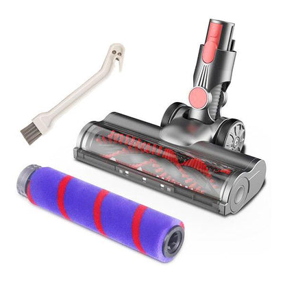 For Dyson V7 / V8 / V10 / V11 / V15 Vacuum Cleaner Floor Brush Carbon Fiber Attachment, Type 1, 3pcs /Set