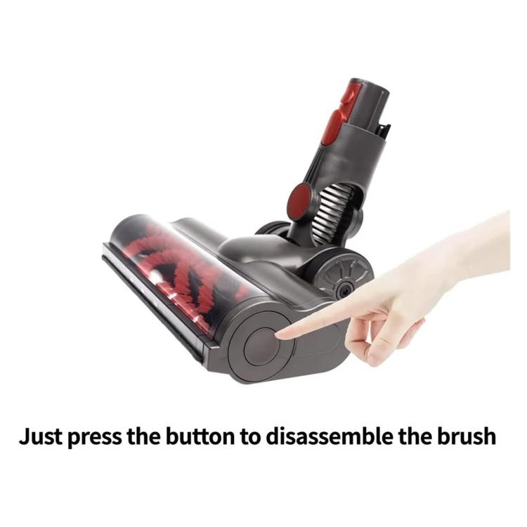 For Dyson V7 / V8 / V10 / V11 / V15 Vacuum Cleaner Floor Brush Carbon Fiber Attachment, Type 1, 3pcs /Set