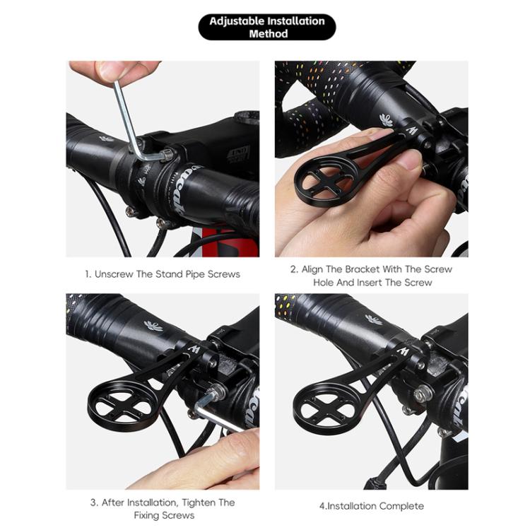 WEST BIKING Road Bike Cycling Sports Camera Meter Holder, One-piece 400, Adjustable Hollow 401