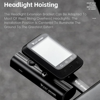 WEST BIKING Road Bike Cycling Sports Camera Meter Holder, One-piece 400, Adjustable Hollow 401