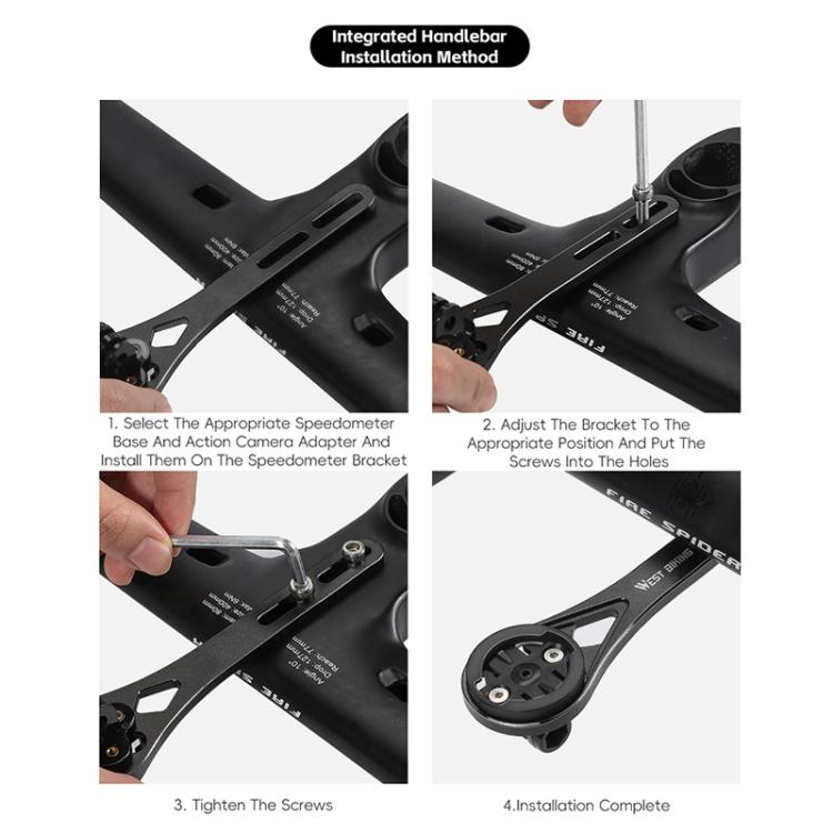 WEST BIKING Road Bike Cycling Sports Camera Meter Holder, One-piece 400, Adjustable Hollow 401