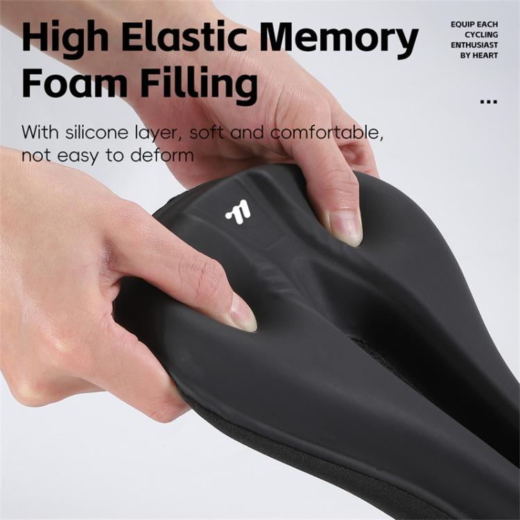 WEST BIKING Bicycle Riding Thickened Sponge PU Leather Soft Seat Cushion Cover