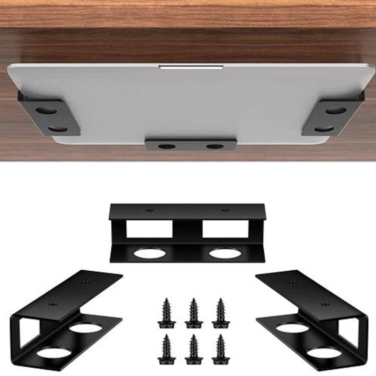 Under Desk Laptop Tablet Storage Mount Kit Office Storage Organize, 3cm