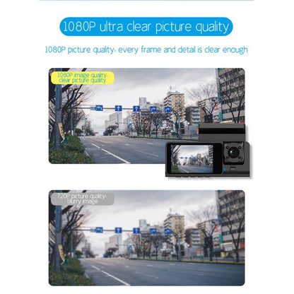 G71 HD 1080P Three-Lens 2.0-Inch Infrared Night Vision Driving Recorder, No WIFI, WIFI Connection
