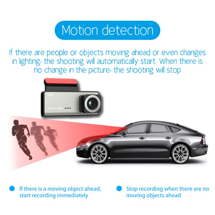 G71 HD 1080P Three-Lens 2.0-Inch Infrared Night Vision Driving Recorder, No WIFI, WIFI Connection