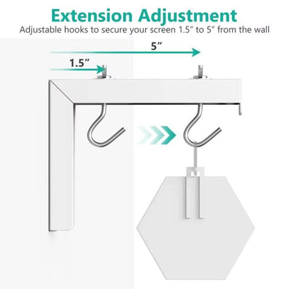 Universal Projector Screen Ceiling Mount Wall Hanger L-shaped Adjustable Bracket