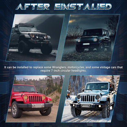 7-inch Round Refraction LED Round Headlight For Wrangler
