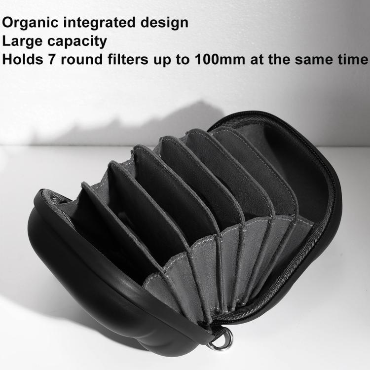 Cwatcun D164 Small Filter Organizer Camera Lens Digital Protection Bag, D164