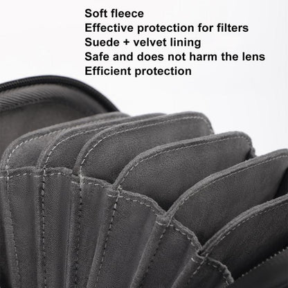 Cwatcun D164 Small Filter Organizer Camera Lens Digital Protection Bag, D164