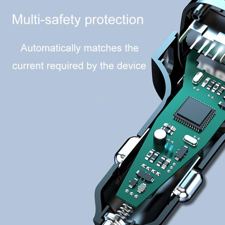 Powerful Output Colorful Ambient Lights Car Quick Charger, GE01