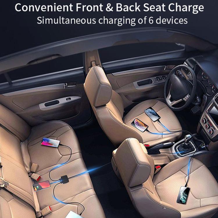 Powerful Output Colorful Ambient Lights Car Quick Charger, GE01