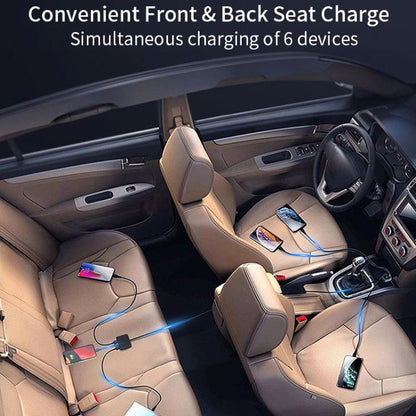 Powerful Output Colorful Ambient Lights Car Quick Charger, GE01