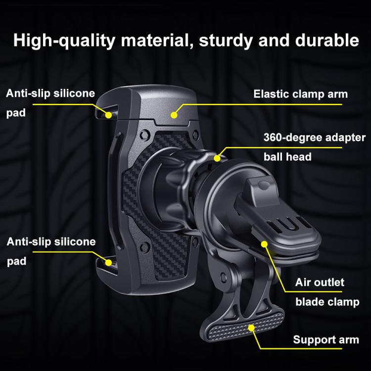 Car Air Conditioning Outlet Anti-shake Rotating Navigation Mobile Phone Holder, ZS-008