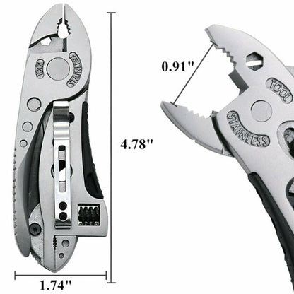 Outdoor Camping Portable Multifunctional Pliers Wrench Screwdriver Combination Tool