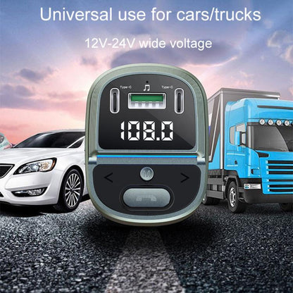 Car Voltage Digital Display Fast Charger Vehicle MP3 Bluetooth Player, GZ07