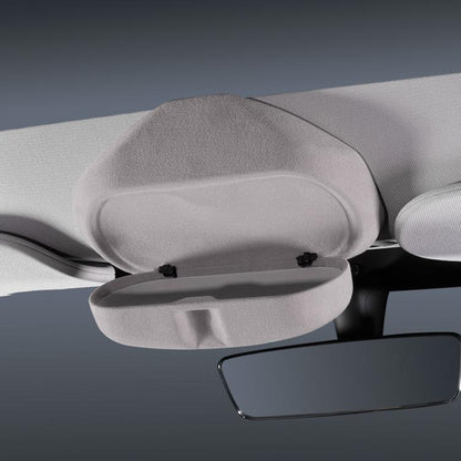 For Tesla Suede Leather Glasses Storage Box, 2024 Model 3 Beige, 2024 Model 3 Black, Model Y Beige, Model Y Black, Model 3 Beige, Model 3 Black