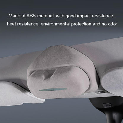 For Tesla Suede Leather Glasses Storage Box, 2024 Model 3 Beige, 2024 Model 3 Black, Model Y Beige, Model Y Black, Model 3 Beige, Model 3 Black