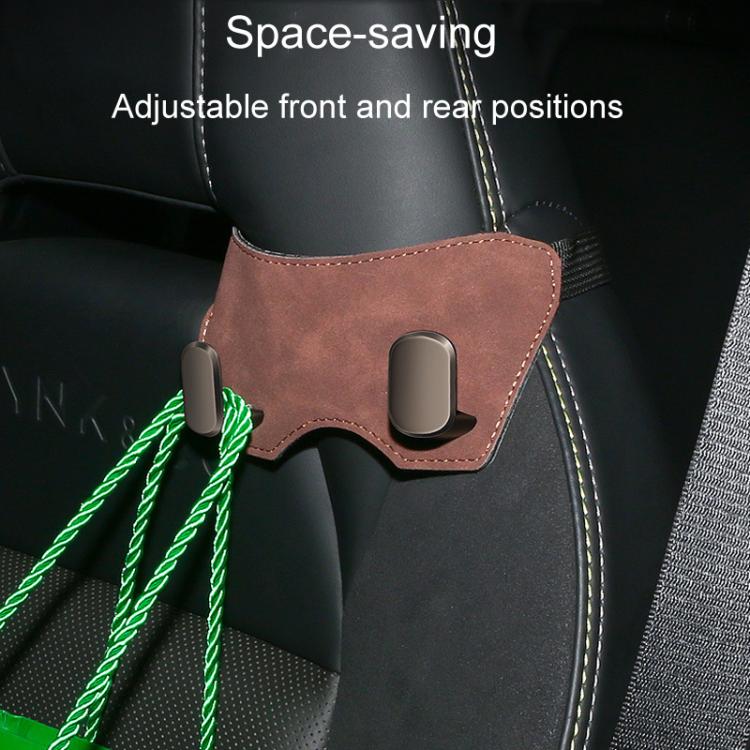 Car Sports Seats With One-Piece Headrests Furring Storage Metal Hooks