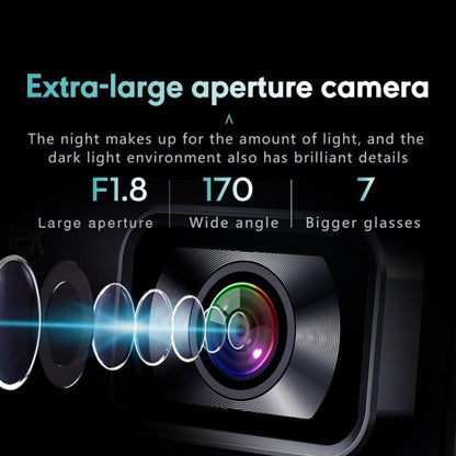 Anytek T1 PRO 3.2 Inch 2K HD Night Vision Car Recorder Hidden Car Camera Front And Rear Dual Recording, T1 PRO