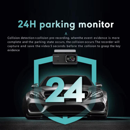 Anytek T1 PRO 3.2 Inch 2K HD Night Vision Car Recorder Hidden Car Camera Front And Rear Dual Recording, T1 PRO