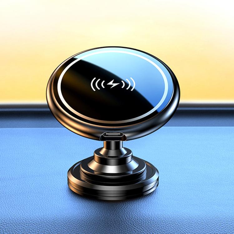15W Car Magnetic Wireless Charging Phone Holder Alloy Base, Adhesive Black, Adhesive Silver, Air Outlet Black, Air Outlet Silver