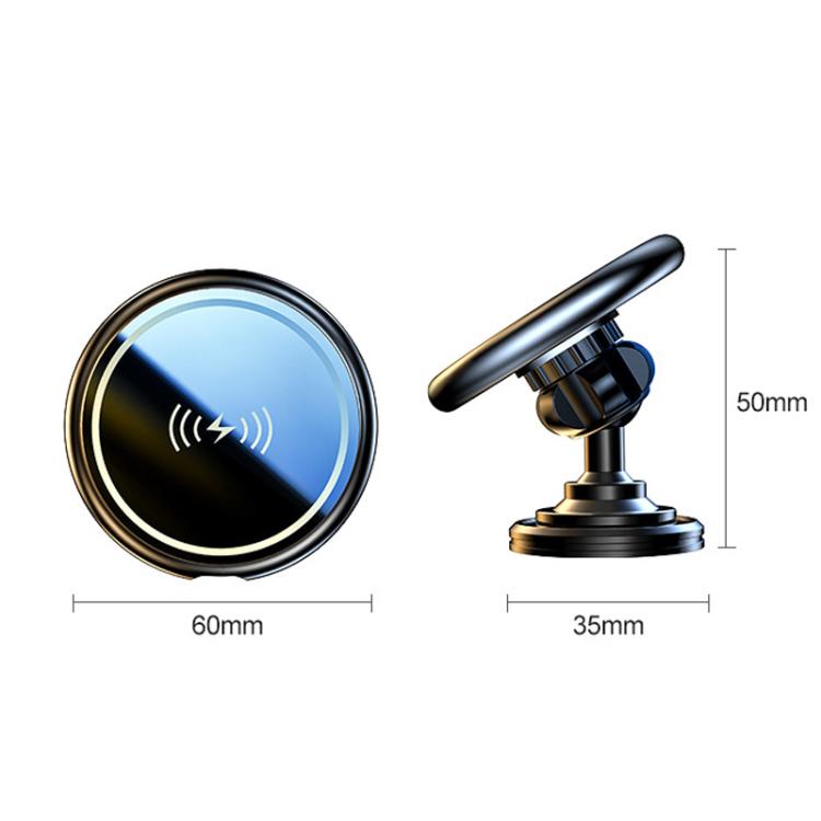 15W Car Magnetic Wireless Charging Phone Holder Alloy Base, Adhesive Black, Adhesive Silver, Air Outlet Black, Air Outlet Silver
