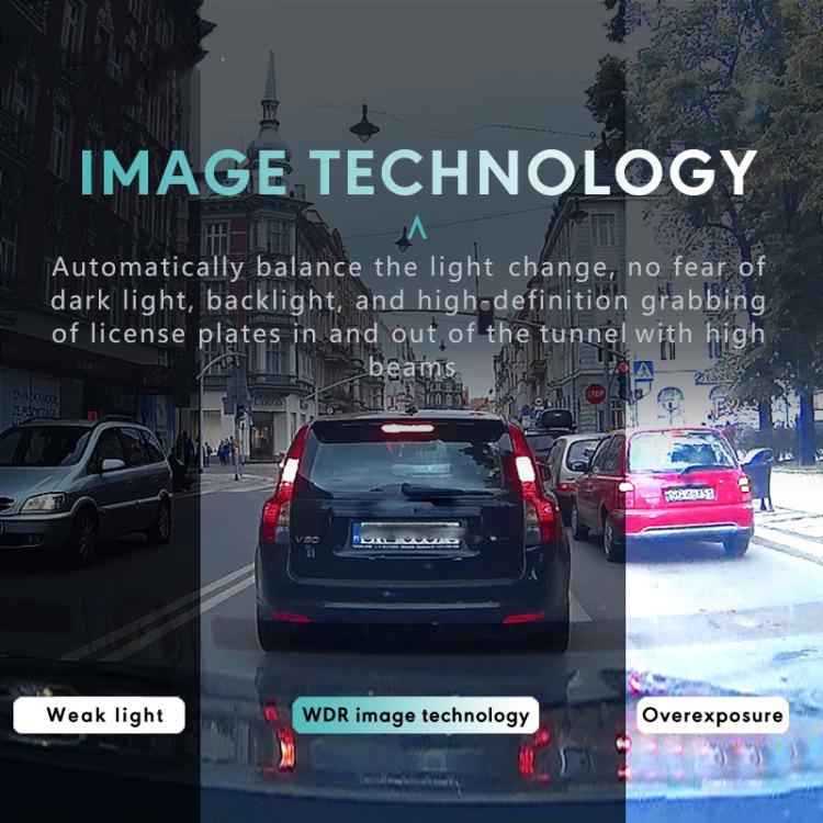 Anytek T3 PRO 2 inch 2K HD Night Vision Car Recorder Hidden Car Camera Front & Rear Dual Recording, T3 PRO