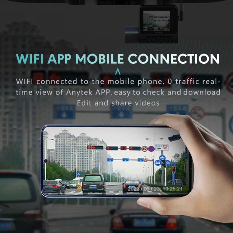 Anytek T3 PRO 2 inch 2K HD Night Vision Car Recorder Hidden Car Camera Front & Rear Dual Recording, T3 PRO