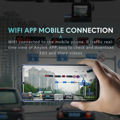 Anytek T3 PRO 2 inch 2K HD Night Vision Car Recorder Hidden Car Camera Front & Rear Dual Recording, T3 PRO