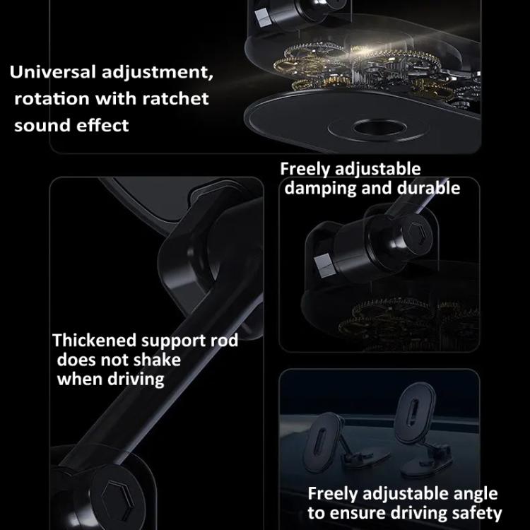Foldable Magnetic Car Phone Holder Mount Multi-angle Adjustable Cellphone Navigation Bracket
