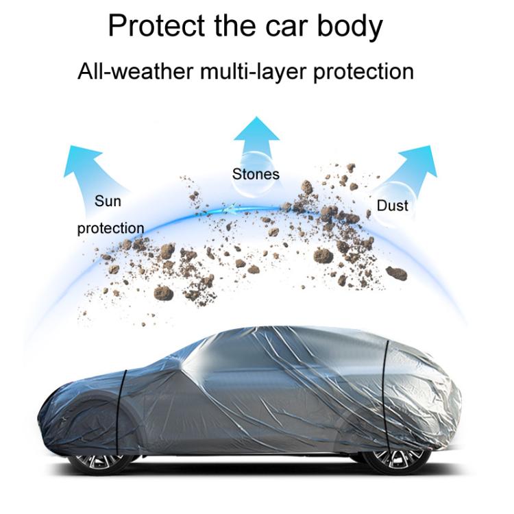 Car PE Film Waterproof And Dustproof Four Seasons Universal Coat Cover, S, M, L, XL, XXL