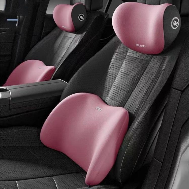 Car Mmemory Foam Support Driving Cushion, Black Headrest, Gray Headrest, Coffee Headrest, Pink Headrest, Blue Headrest, Black Lumbar Support, Gray Lumbar Support, Coffee Lumbar Support, Pink Lumbar Support, Blue Lumbar Support