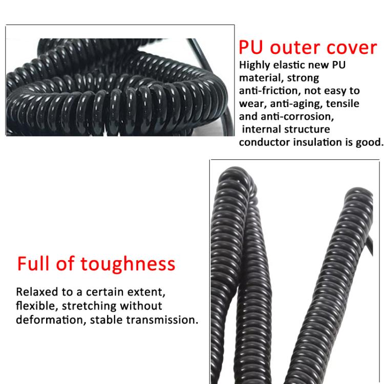 For CNHTC SINOTRUK HOWO SITRAK Four Way Monitoring Camera Spring Wire, 8m