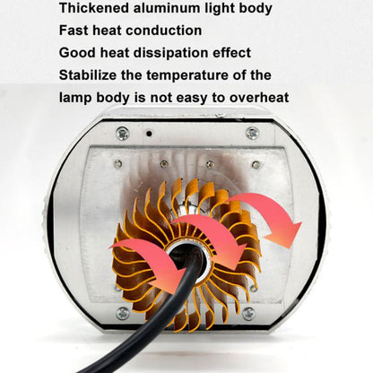 Motorcycle Electric Vehicle General Modification LED Headlight 4 Beads Double Lens Lamps, Blue Aperture+Red Devil Eye, Ice Blue Aperture+Red Devil Eye, Green Aperture+Red Devil Eye, Yellow Aperture+Red Devil Eye, White Aperture+Blue Devil Eye