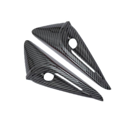 For Tesla 2024 Model 3 Fenders Side Labels Camera Cover Stickers, Glossy Carbon Fiber Texture, Matt Carbon Fiber Texture, Piano Paint Bright Black, Frosted Matt Black, Bright Red