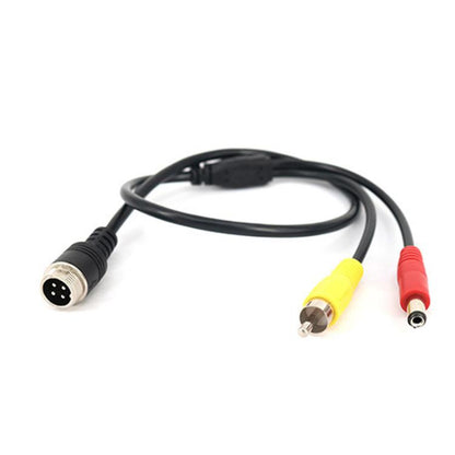 Car Camera Adapter Connector Wire 50cm, 4 Pin Aviation Female To RCA Female DC Male, 4 Pin Aviation Female To RCA Female DC Female, 4 Pin Aviation Female To RCA Male DC Male, 4 Pin Aviation Male To RCA Female DC Male