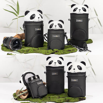 Camera Lens Cylinder Cartoon Panda Camera Lens Protective Cover, Cwatcun D162 Small, Cwatcun D162 Medium, Cwatcun D162 Large