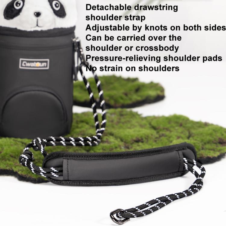 Camera Lens Cylinder Cartoon Panda Camera Lens Protective Cover, Cwatcun D162 Small, Cwatcun D162 Medium, Cwatcun D162 Large