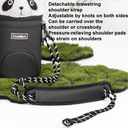 Camera Lens Cylinder Cartoon Panda Camera Lens Protective Cover, Cwatcun D162 Small, Cwatcun D162 Medium, Cwatcun D162 Large
