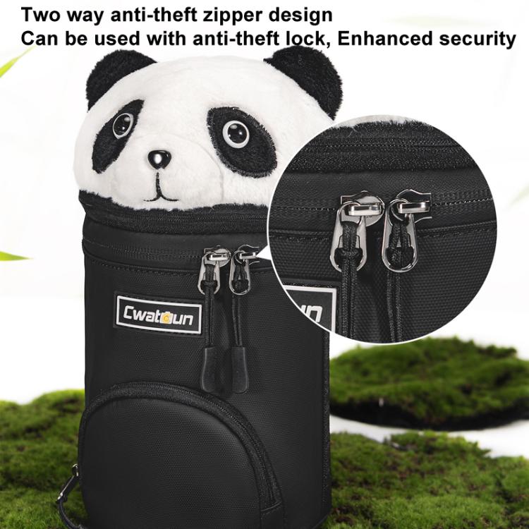 Camera Lens Cylinder Cartoon Panda Camera Lens Protective Cover, Cwatcun D162 Small, Cwatcun D162 Medium, Cwatcun D162 Large