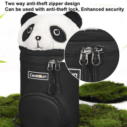 Camera Lens Cylinder Cartoon Panda Camera Lens Protective Cover, Cwatcun D162 Small, Cwatcun D162 Medium, Cwatcun D162 Large
