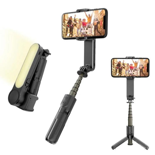 L09 Mini Handheld Folding Anti-shake Stabilizer Bluetooth Beauty Fill Light Selfie Stick