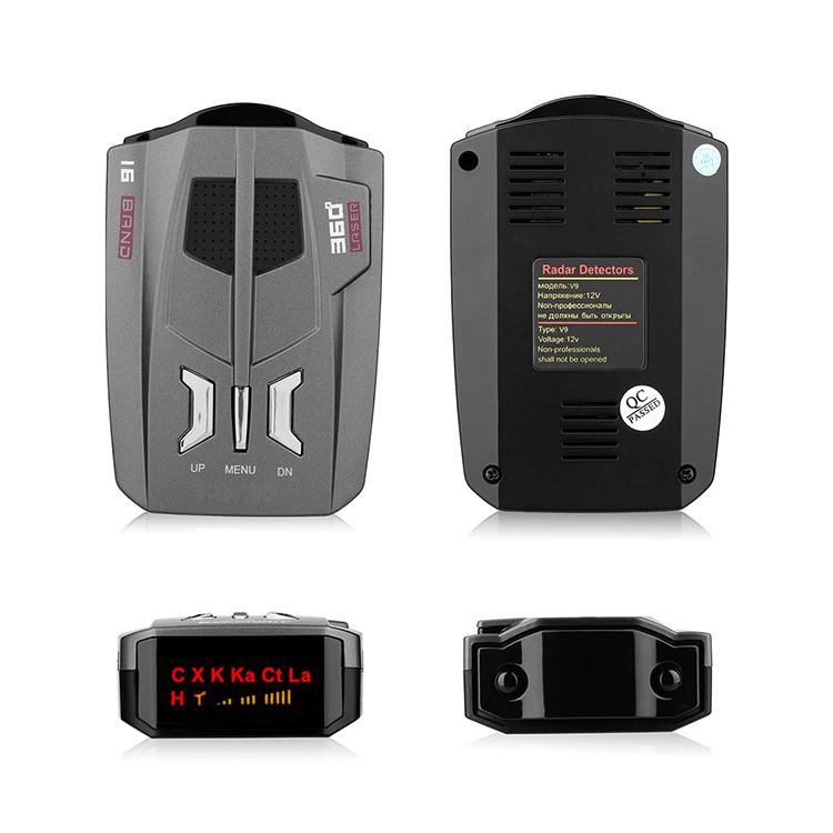 Car Mobile Radar Speed Detector Car Electronic Dog, Support English / Russian, V9