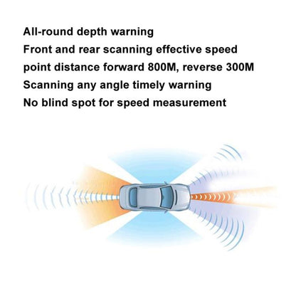 Car Mobile Radar Speed Detector Car Electronic Dog, Support English / Russian, V9