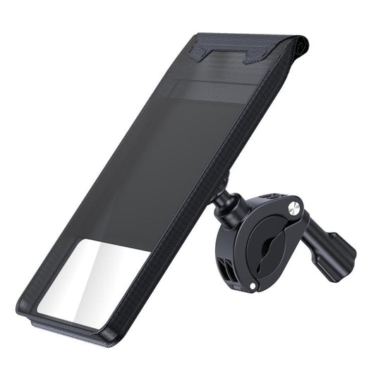 Bicycle Holder Waterproof Pouch Bag Bike Motorcycle Handlebar Mirror Phone Stand Mount, L, XL