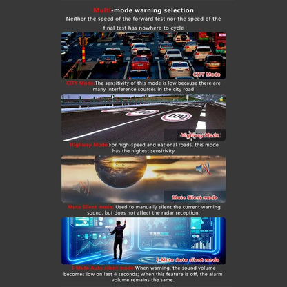 RAD2000 Car Lidar Speed Detector Car Electronic Dog, Support English/Russian, RAD2000